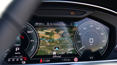Audi A8 vs Mercedes S Class - Audi dash screen